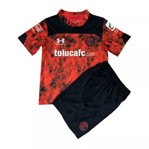 Heimtrikot Toluca Kinder 2021-2022 Rote Günstige Fußballtrikots